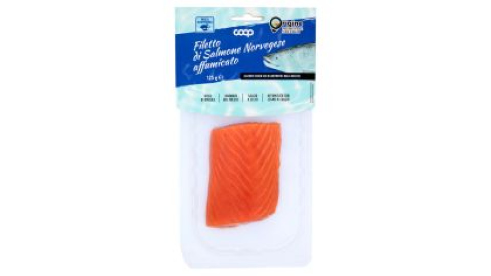 Filetto Di Salmone Norvegese Affumicato 125 G