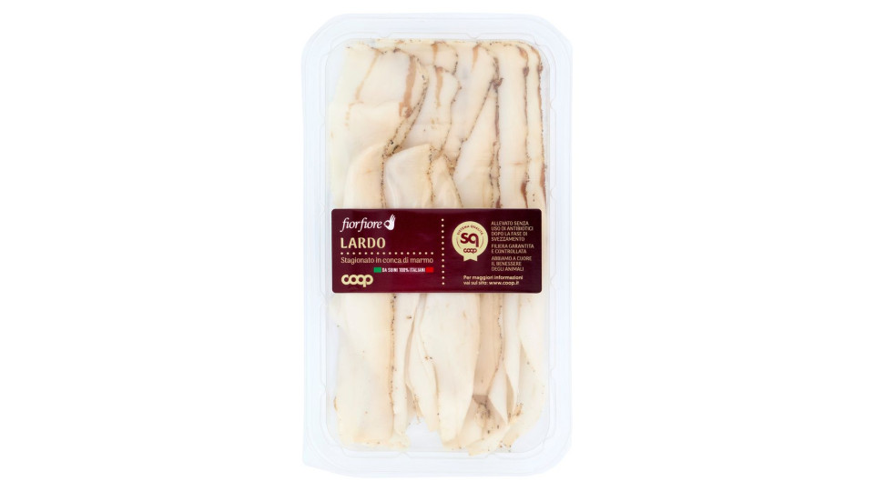 Lardo Stagionato In Conca Di Marmo Da Suini 100% Italiani 0,070 Kg