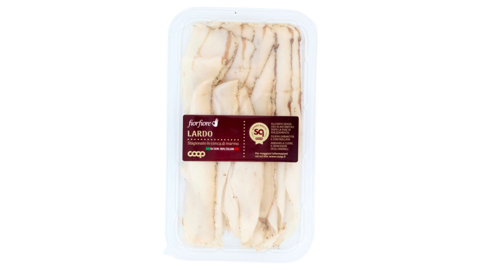 Lardo Stagionato In Conca Di Marmo Da Suini 100% Italiani 0,070 Kg