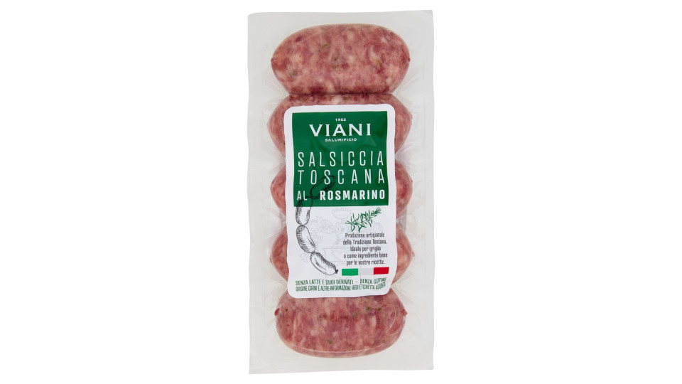 Viani Salsiccia Toscana Al Rosmarino 0,300 Kg