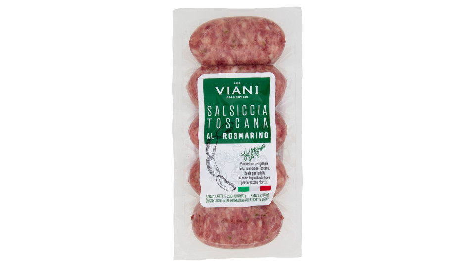 Viani Salsiccia Toscana Al Rosmarino 0,300 Kg