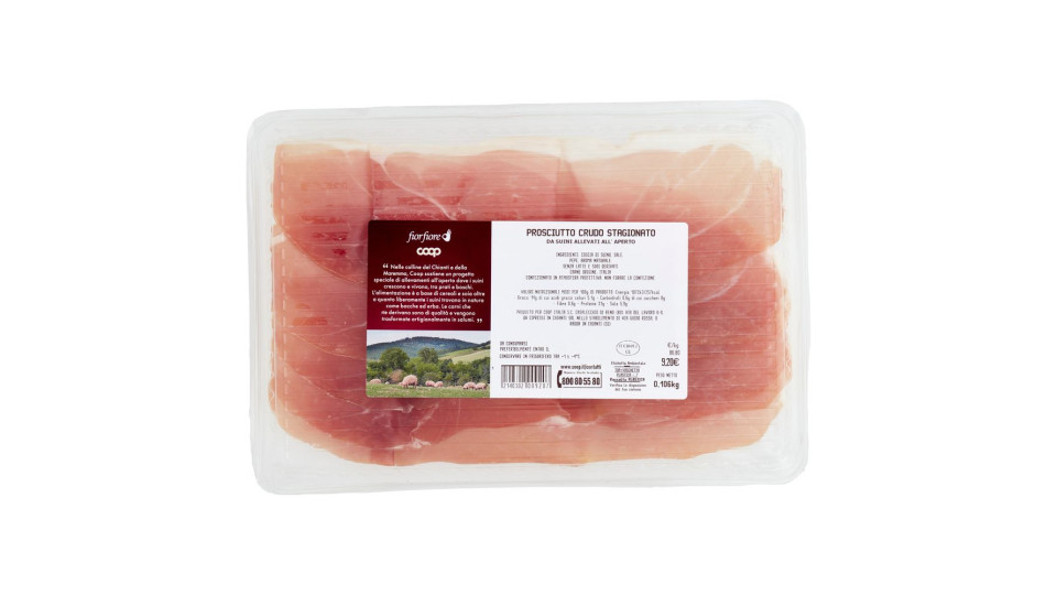 Prosciutto Stagionato Da Suini Allevati All'aperto 90 G Ca