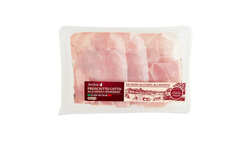 Prosciutto Cotto Alla Salvia E Rosmarino Da Suini Allevati All'aperto 90 G Ca