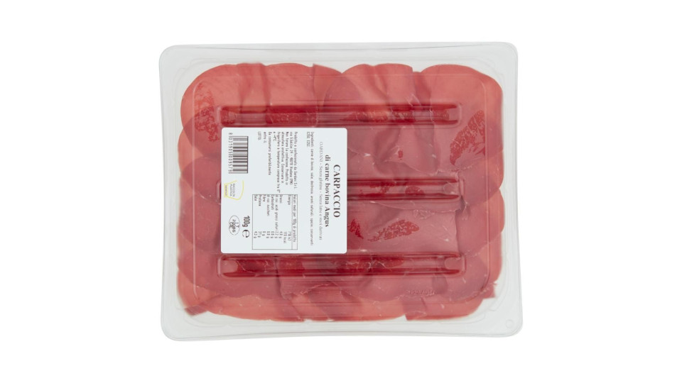 Buono Come Al Banco Carpaccio Di Carne Bovina Angus 100 G