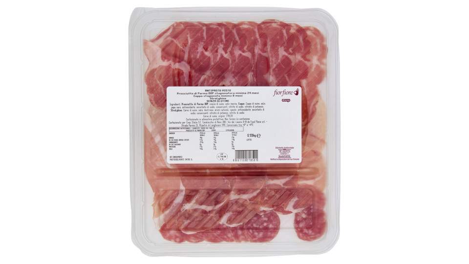 Antipasto Di Affettati Misti Da Suini 100% Italiani 0,120 Kg