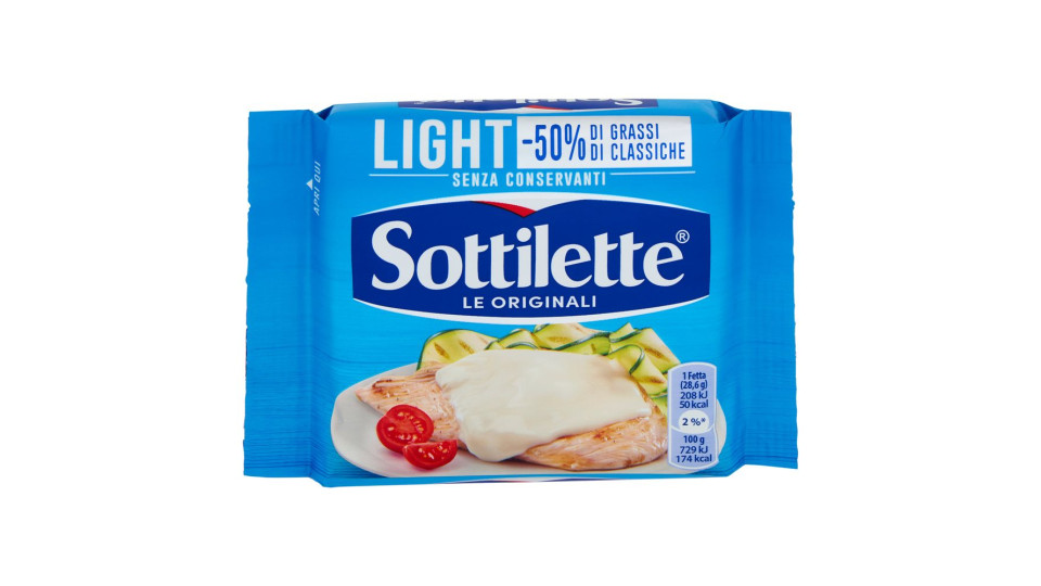 Sottilette Light Formaggio Fuso A Fette Leggero - 200 G