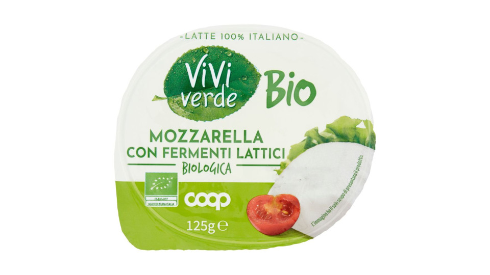 Mozzarella Con Fermenti Lattici Biologica 125 G