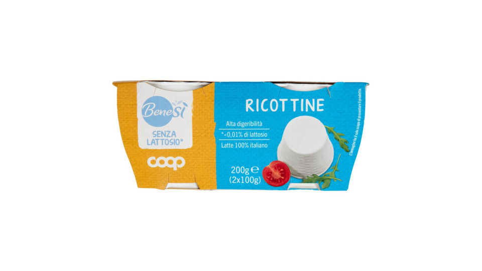 Ricottine Senza Lattosio* 2 X 100 G