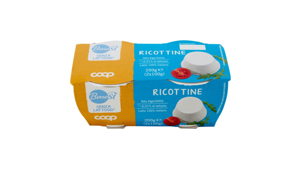Ricottine Senza Lattosio* 2 X 100 G