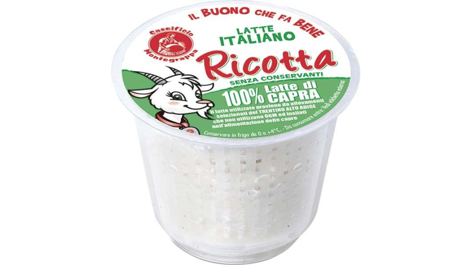 Ricotta Di Capra Filiera Caseificio Montegrappa 250 G