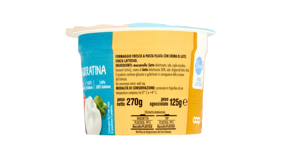 Burratina Senza Lattosio* 125 G
