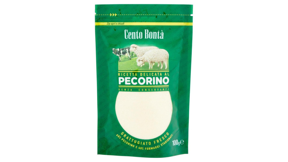 Cento Bontà Ricetta Delicata Al Pecorino Grattugiato Fresco 100 G