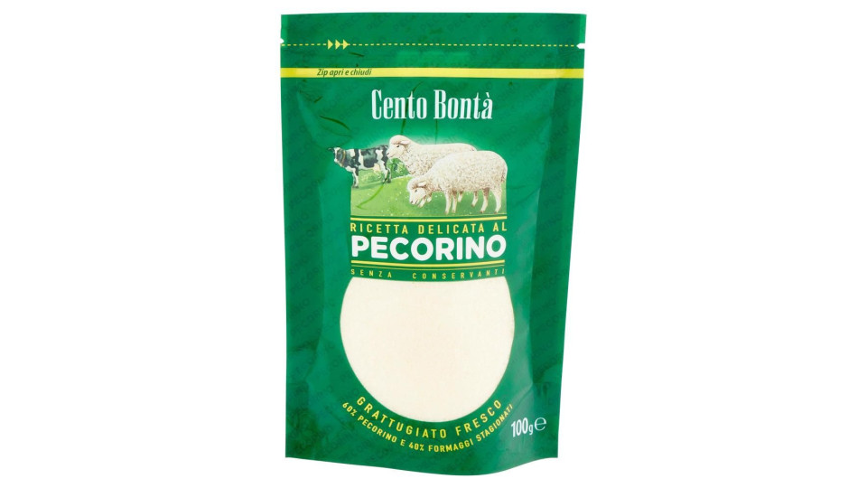 Cento Bontà Ricetta Delicata Al Pecorino Grattugiato Fresco 100 G