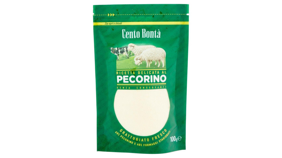 Cento Bontà Ricetta Delicata Al Pecorino Grattugiato Fresco 100 G
