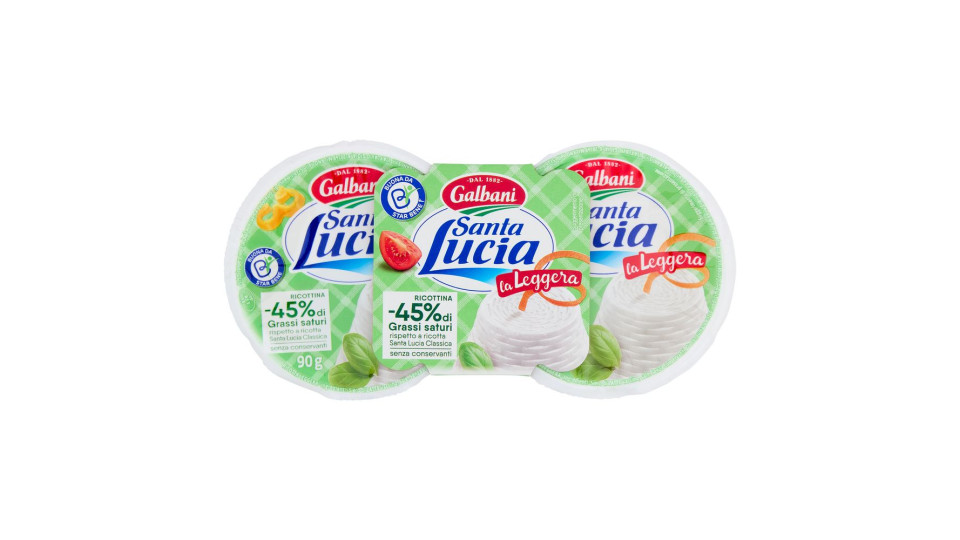 Galbani Santa Lucia Ricottina La Leggera 2 X 90 G