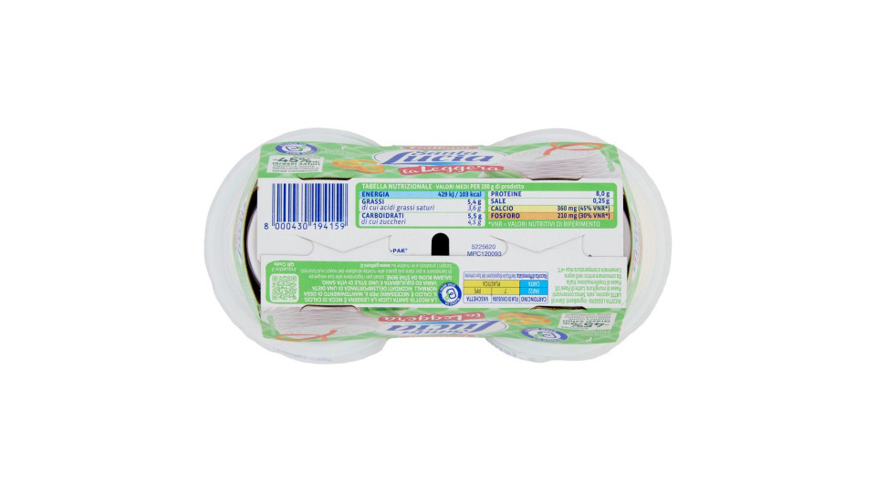 Galbani Santa Lucia Ricottina La Leggera 2 X 90 G