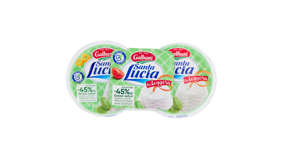Galbani Santa Lucia Ricottina La Leggera 2 X 90 G