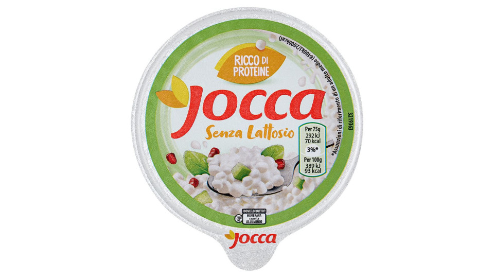 Jocca Fiocchi Di Latte Senza Lattosio A Base Di Formaggio Fresco Magro - 175g