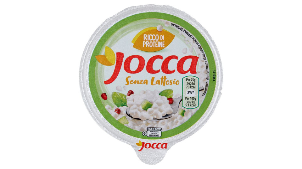 Jocca Fiocchi Di Latte Senza Lattosio A Base Di Formaggio Fresco Magro - 175g