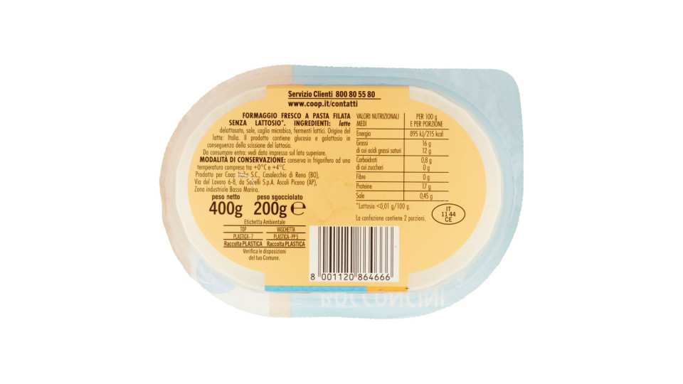 Bocconcini Di Mozzarella Senza Lattosio* 200 G