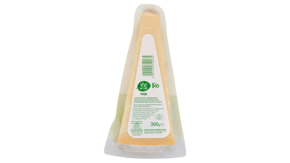 Parmigiano Reggiano Dop Biologico Stagionatura Oltre 20 Mesi 300 G