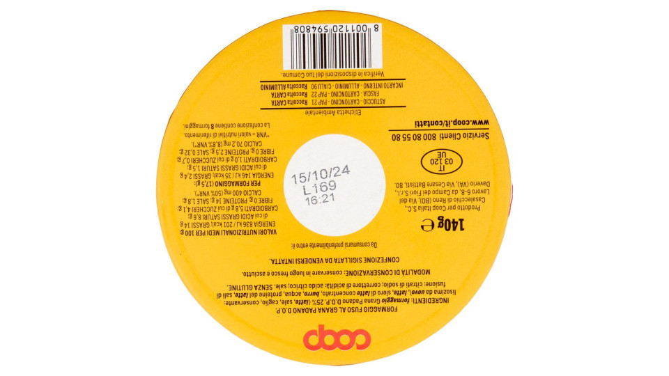 Formaggini Al Grana Padano D.o.p. 8 X 17,5 G