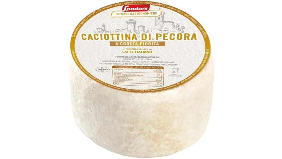 Caciottina Di Pecora A Crosta Fiorita Spadoni 250 G Ca