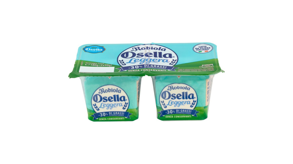 Fattorie Osella Robiola Leggera Formaggio Fresco 2 X 90 G
