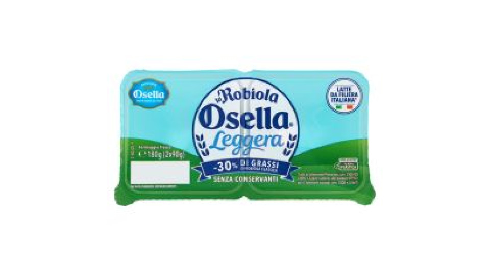 Fattorie Osella Robiola Leggera Formaggio Fresco 2 X 90 G