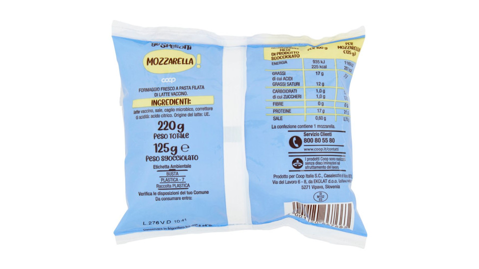 Mozzarella ''gli Spesotti'' 125 G