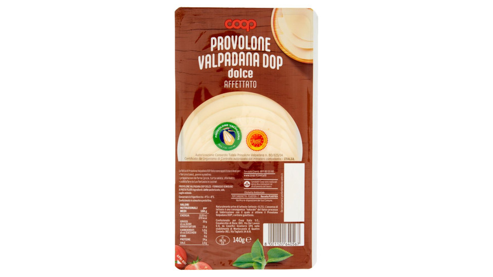 Provolone Valpadana Dop Dolce Affettato 140 G