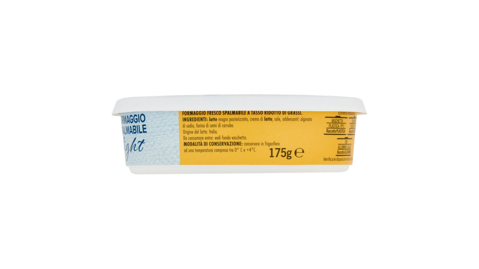 Formaggio Spalmabile Light Meno 40% Di Grassi* 175 G