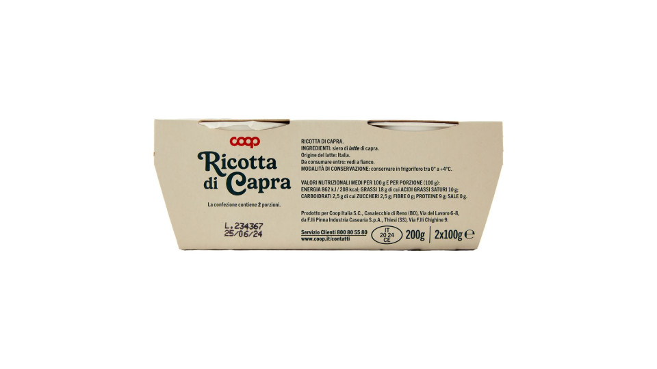 Ricotta Di Capra 2 X 100 G