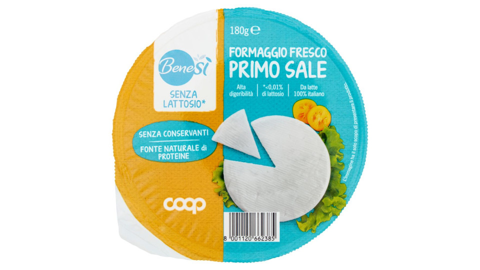 Formaggio Fresco Primo Sale Senza Lattosio* 180 G