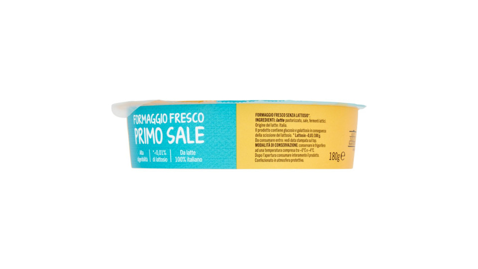 Formaggio Fresco Primo Sale Senza Lattosio* 180 G
