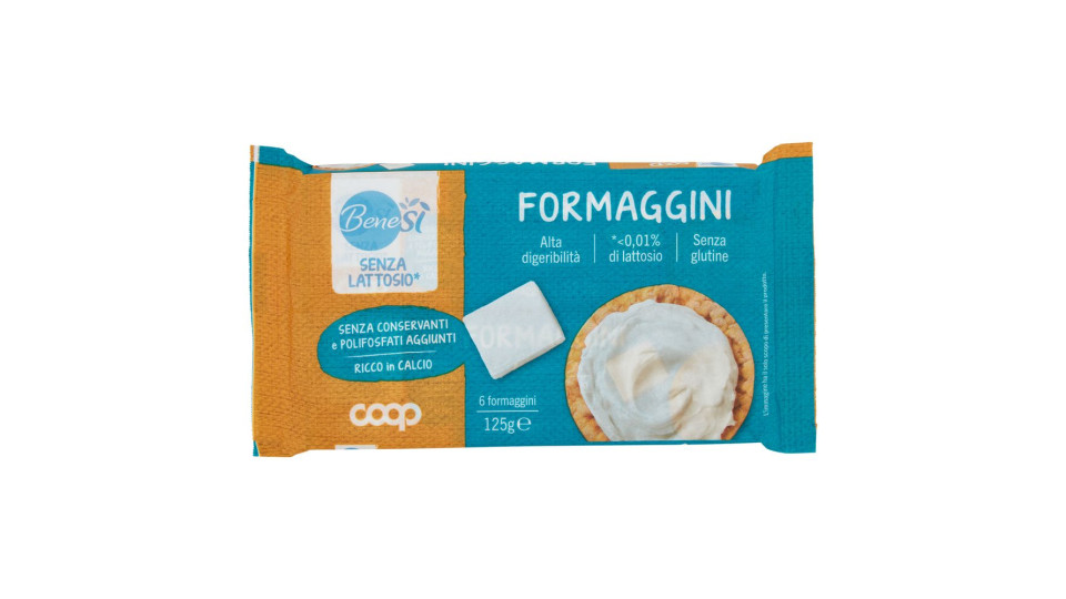Formaggini Senza Lattosio* 6 Formaggini 125 G