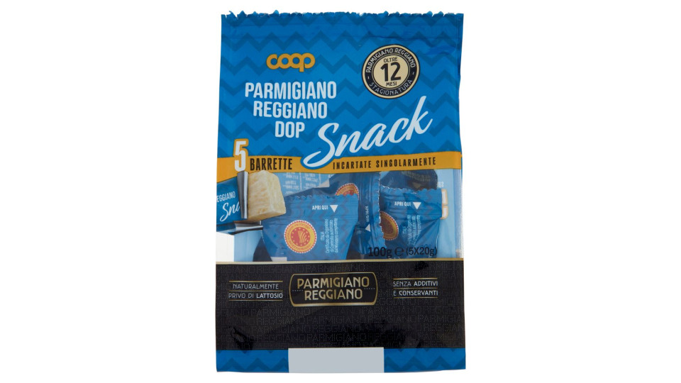 Parmigiano Reggiano Dop Stagionatura Oltre 12 Mesi Snack 5 X 20 G