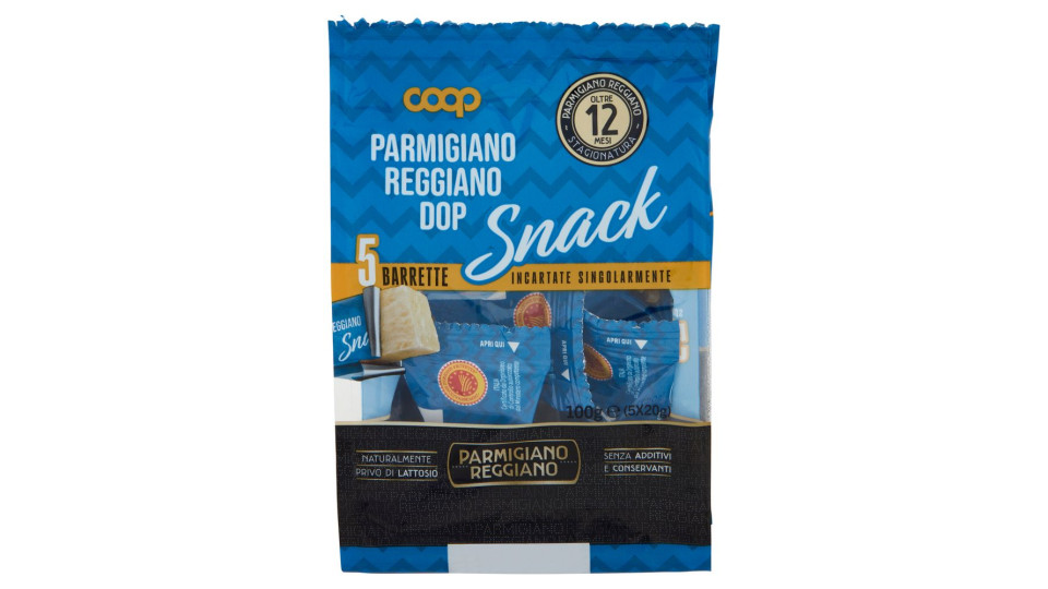 Parmigiano Reggiano Dop Stagionatura Oltre 12 Mesi Snack 5 X 20 G