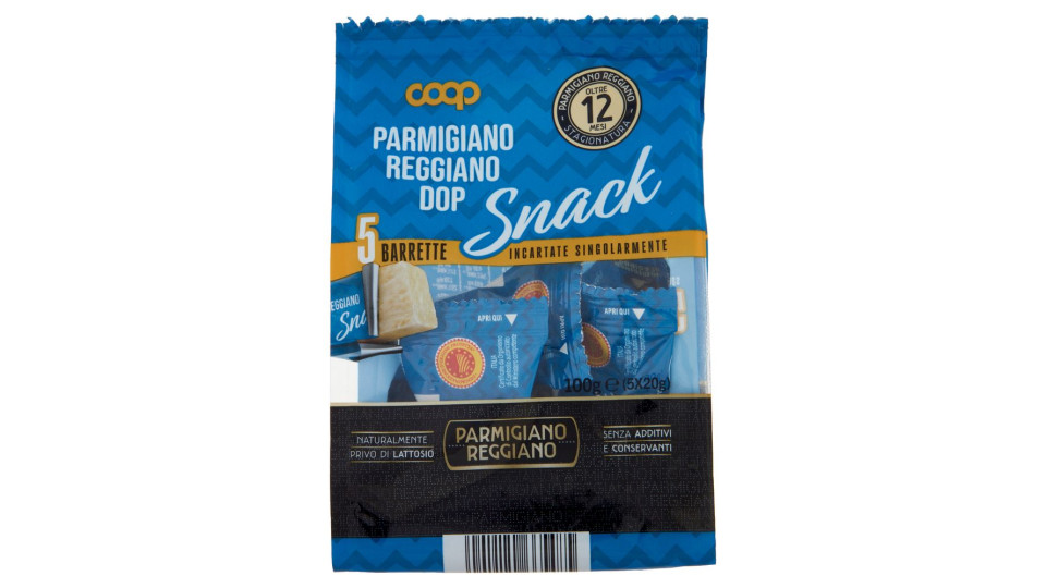 Parmigiano Reggiano Dop Stagionatura Oltre 12 Mesi Snack 5 X 20 G