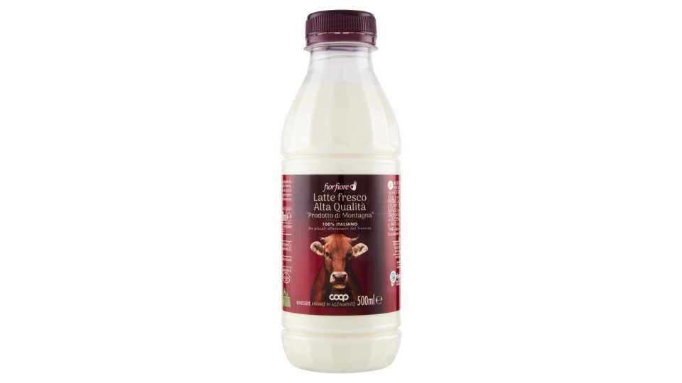Latte Fresco Alta Qualità  'prodotto Di Montagna' 500 Ml