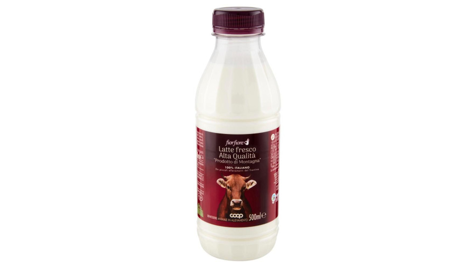 Latte Fresco Alta Qualità  'prodotto Di Montagna' 500 Ml