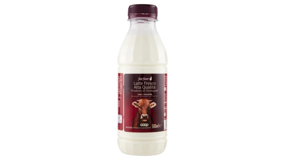 Latte Fresco Alta Qualità  'prodotto Di Montagna' 500 Ml