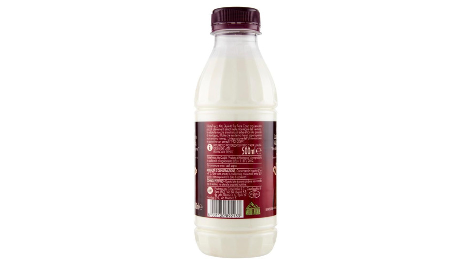 Latte Fresco Alta Qualità  'prodotto Di Montagna' 500 Ml