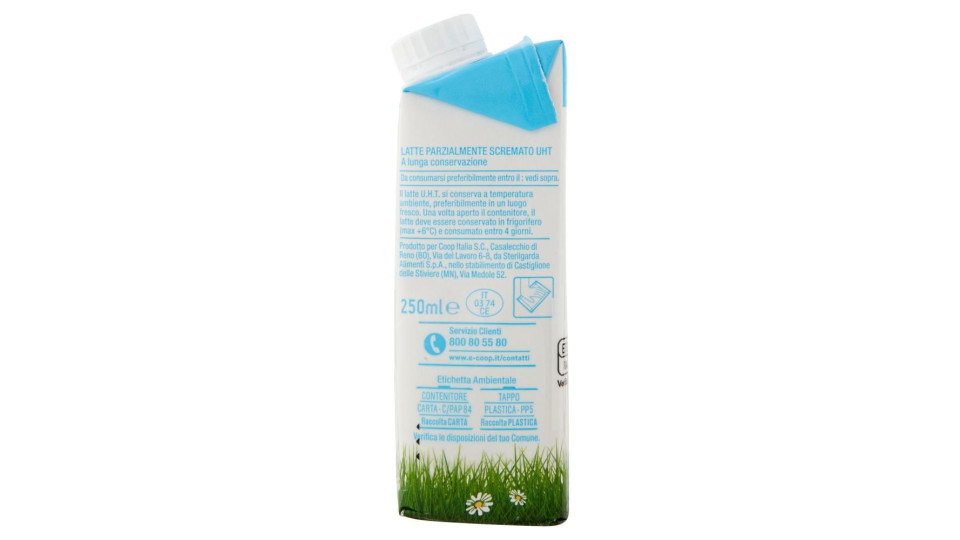 Latte Parzialmente Scremato Uht A Lunga Conservazione 3 X 250 Ml