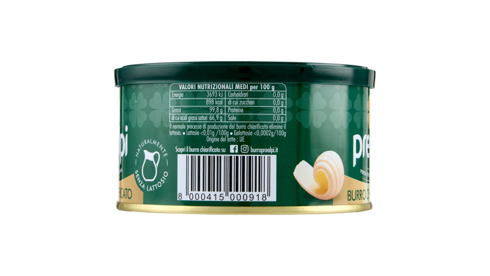 Prealpi Burro Chiarificato 250 G