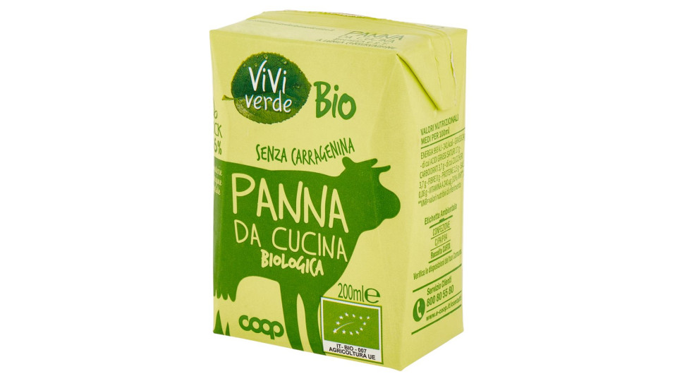 Panna Da Cucina Biologica 200 Ml