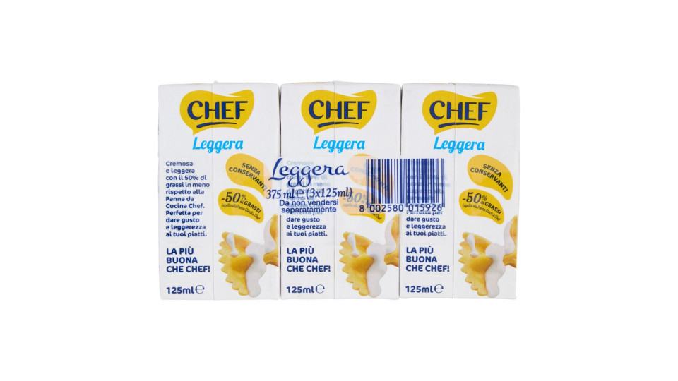 Chef Leggera 3 X 125 Ml