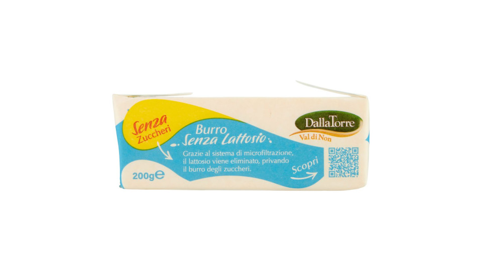 Dallatorre Burro Senza Lattosio Senza Zuccheri 200 G