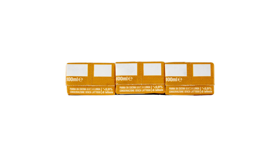 Senza Lattosio* Panna Da Cucina 3 X 100 Ml