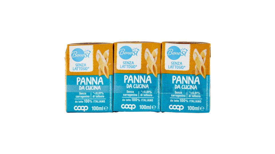 Senza Lattosio* Panna Da Cucina 3 X 100 Ml